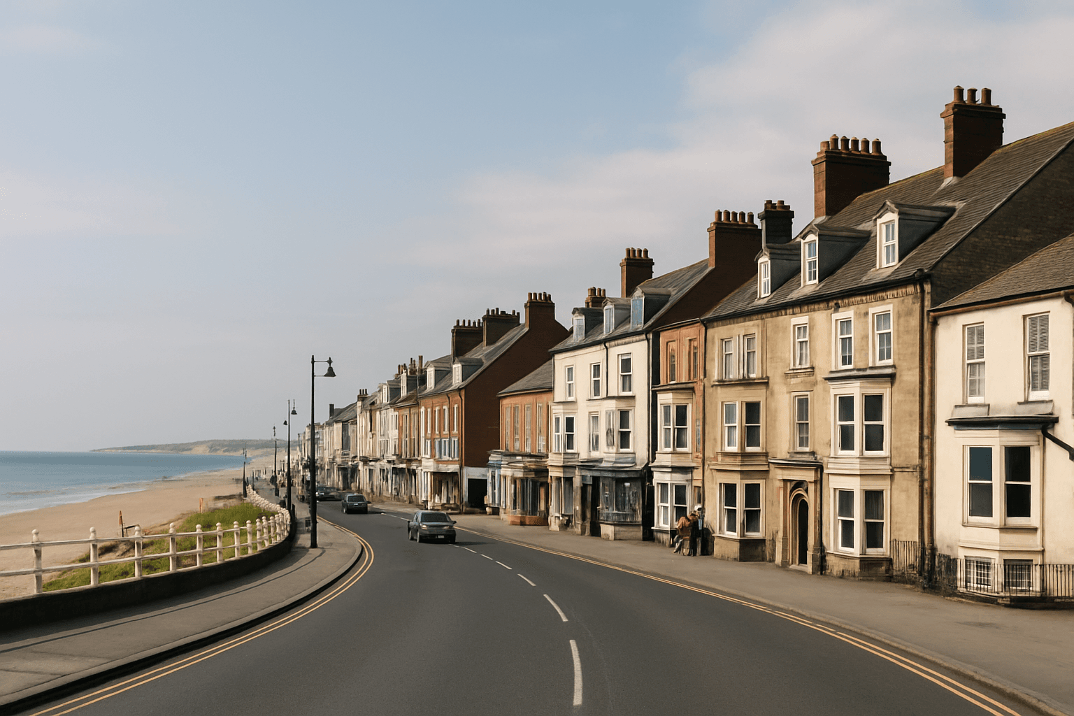 AI-generated aerial-style hero image for Bridlington