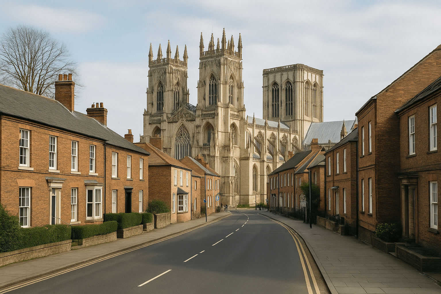 AI-generated aerial-style hero image for York