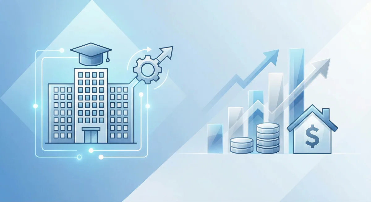 Student mortgage rates illustration