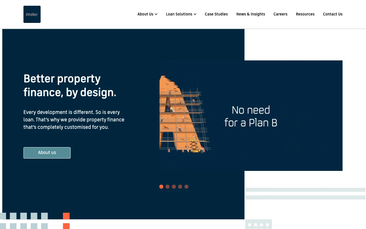 Atelier Finance website preview