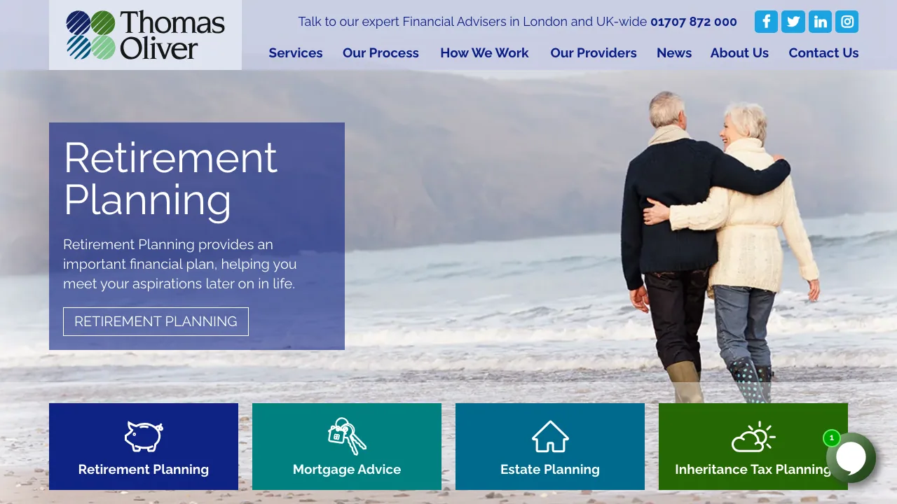 Thomas Oliver website preview