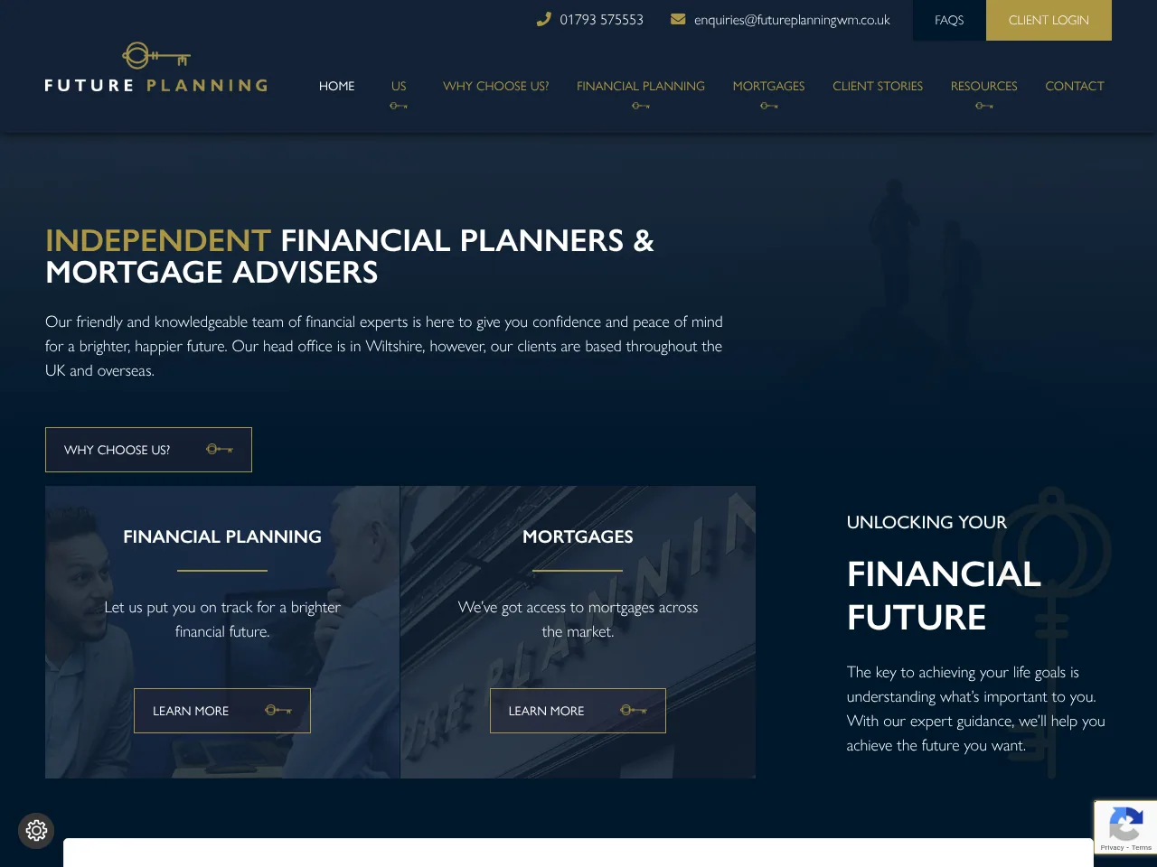 Future Planning website preview