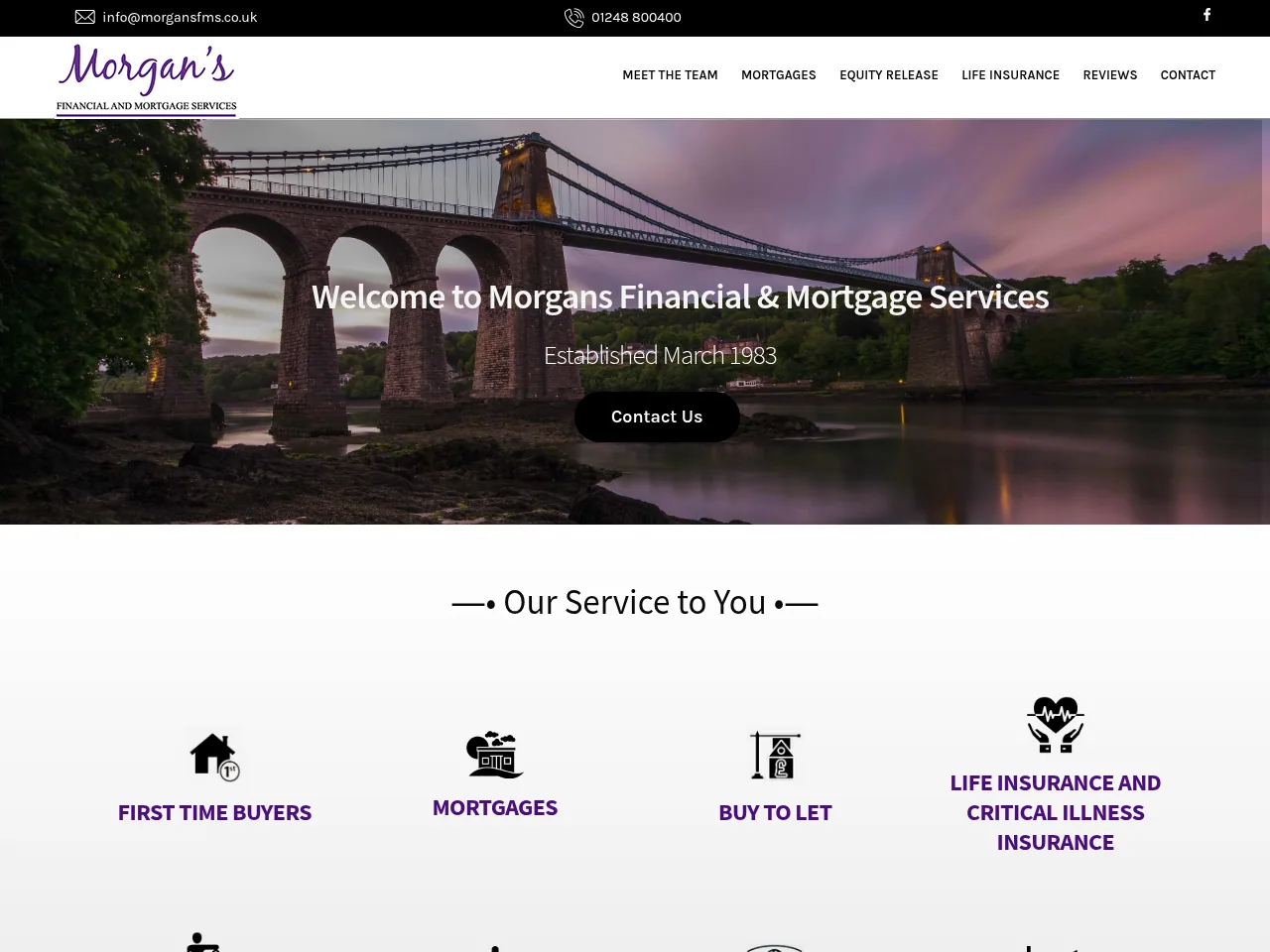 Morgan’s Financial & Mortgage Services website preview