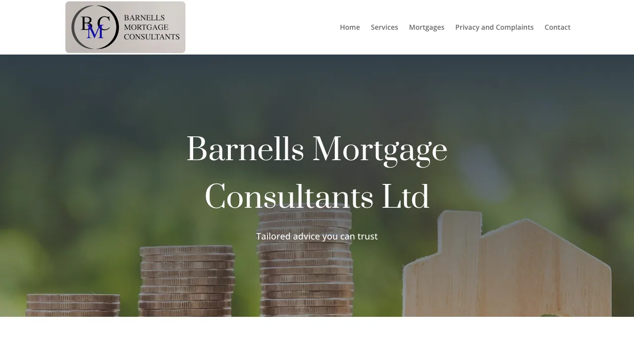 Barnells Mortgage Consultants Ltd website preview