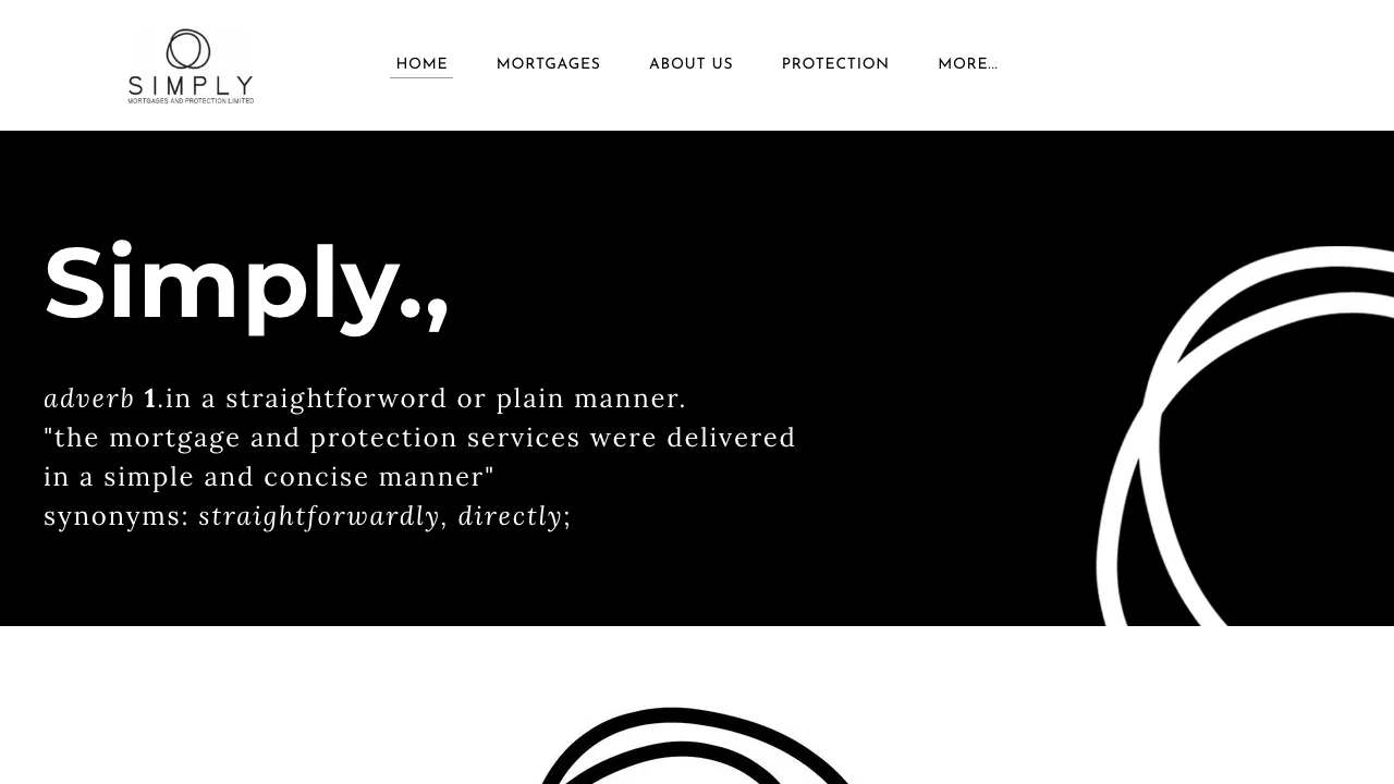 Simply Mortgages and Protection website preview