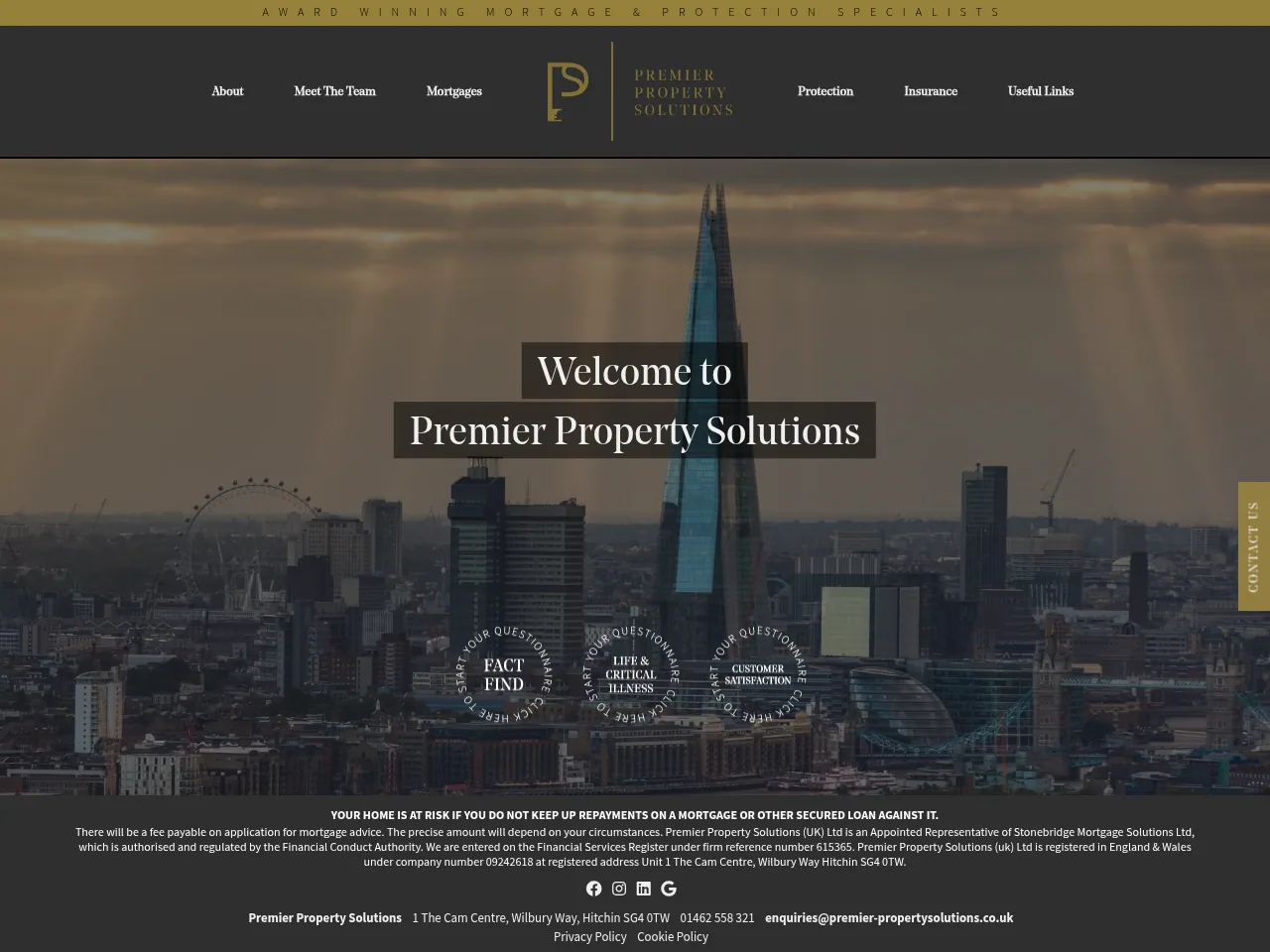 Premier Property Solutions website preview
