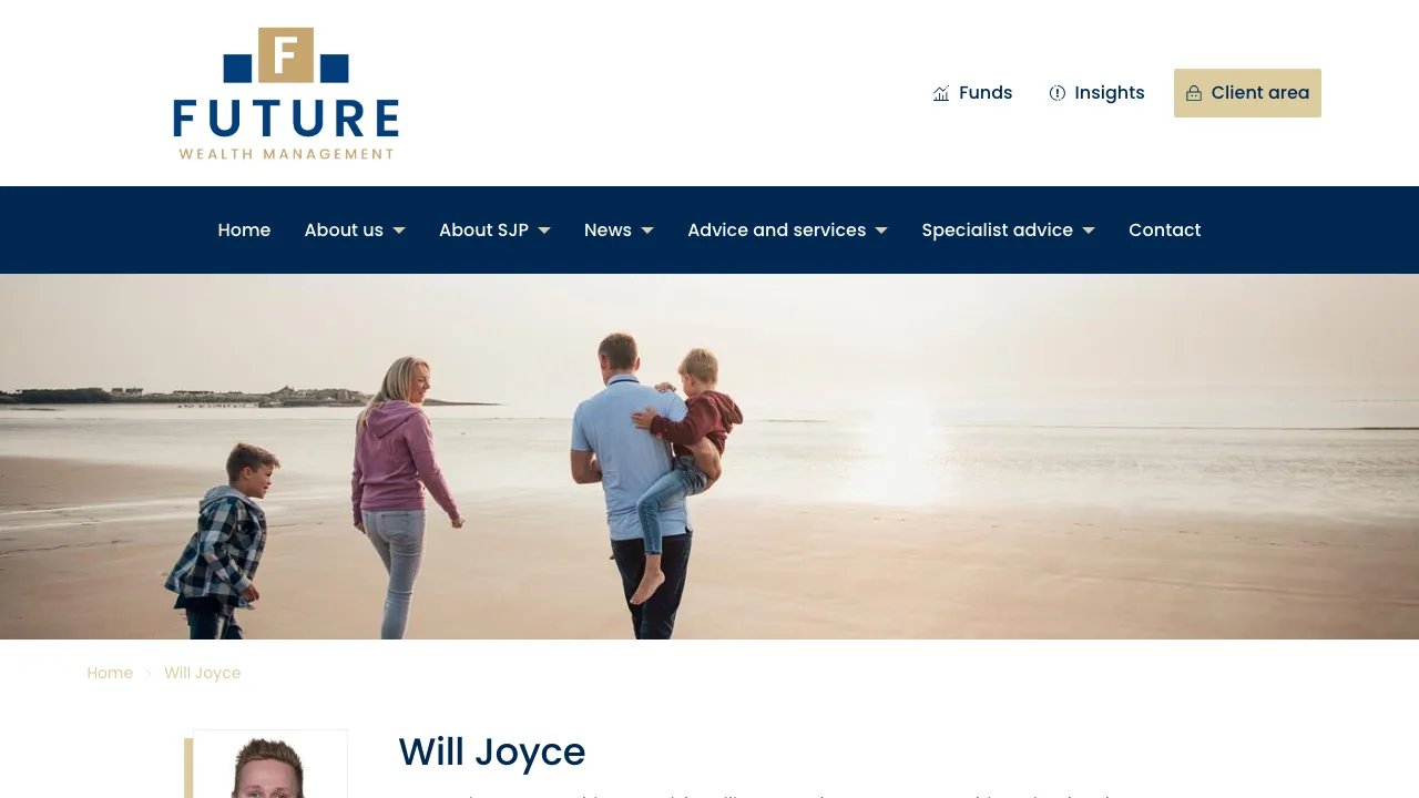 Will Joyce - Financial Adviser website preview
