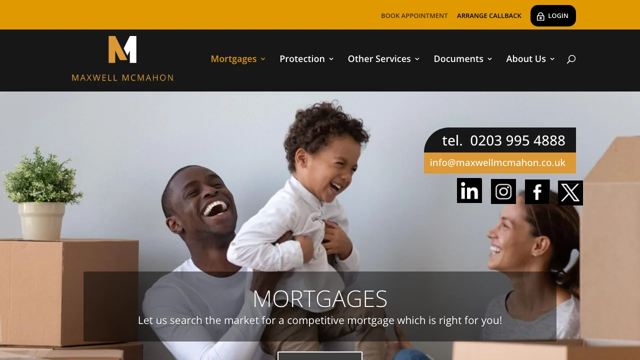 Maxwell McMahon website preview