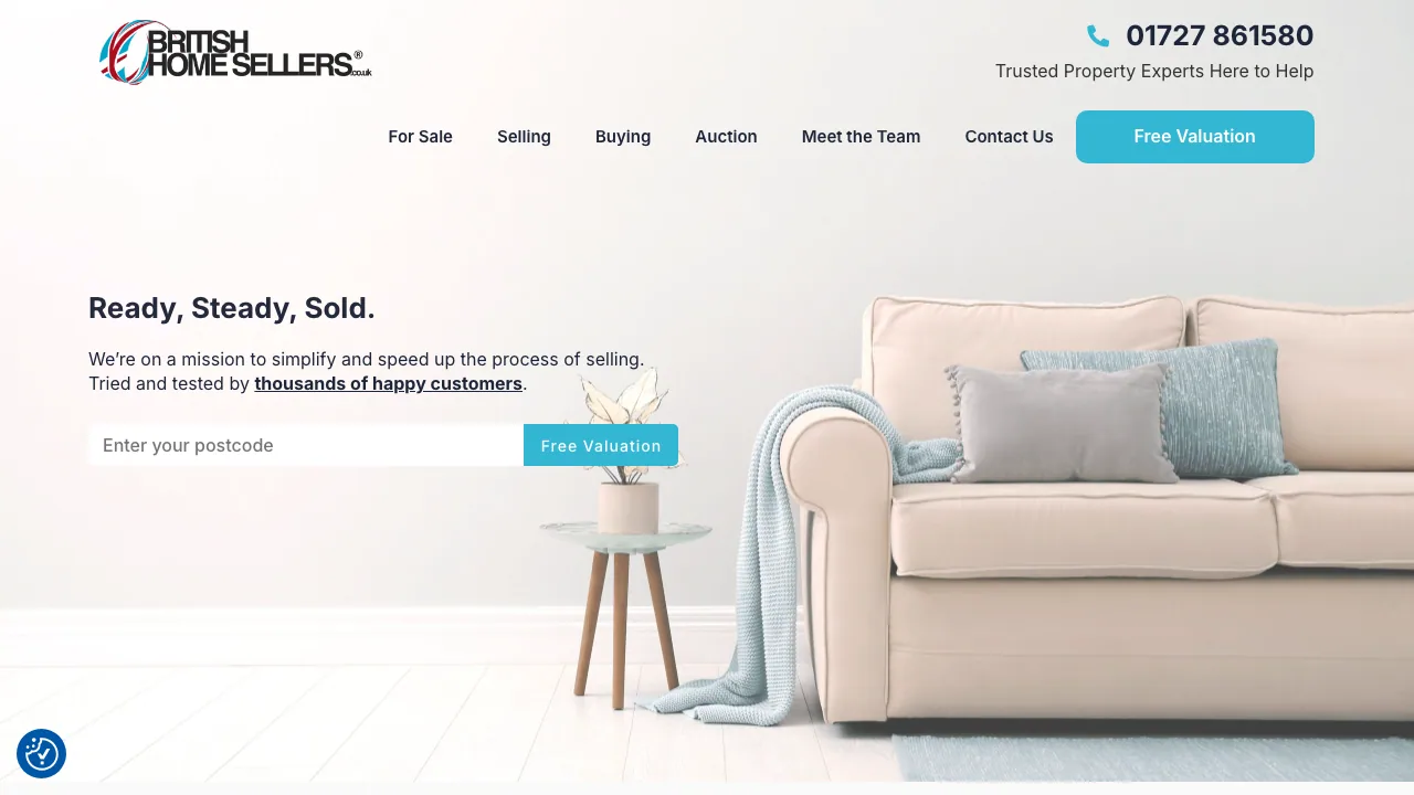 British Homesellers website preview