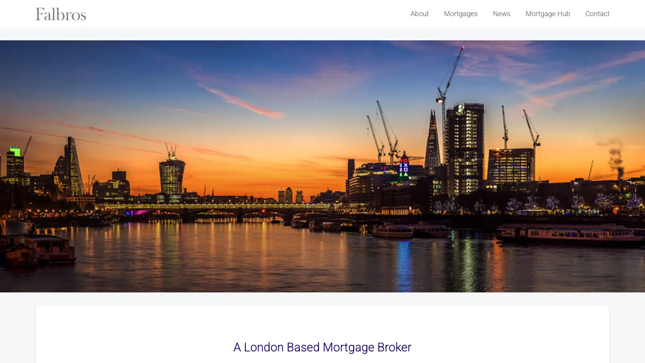 Falbros website preview