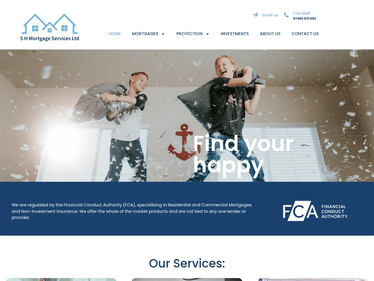 SH Mortgages website preview