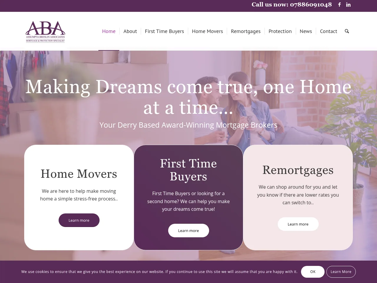 Assumpta Breslin Mortgages website preview