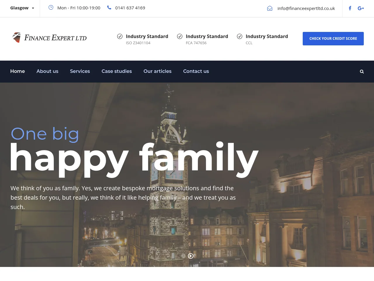 Finance Expert website preview