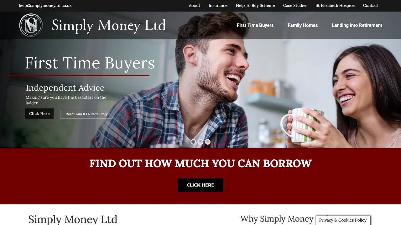 Simply Money Ltd website preview
