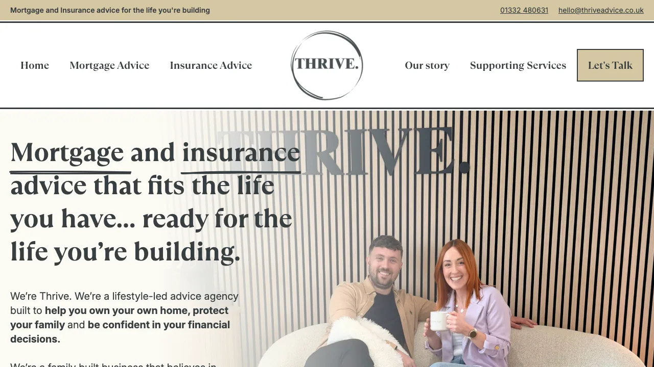 THRIVE. (Advice Ltd) website preview