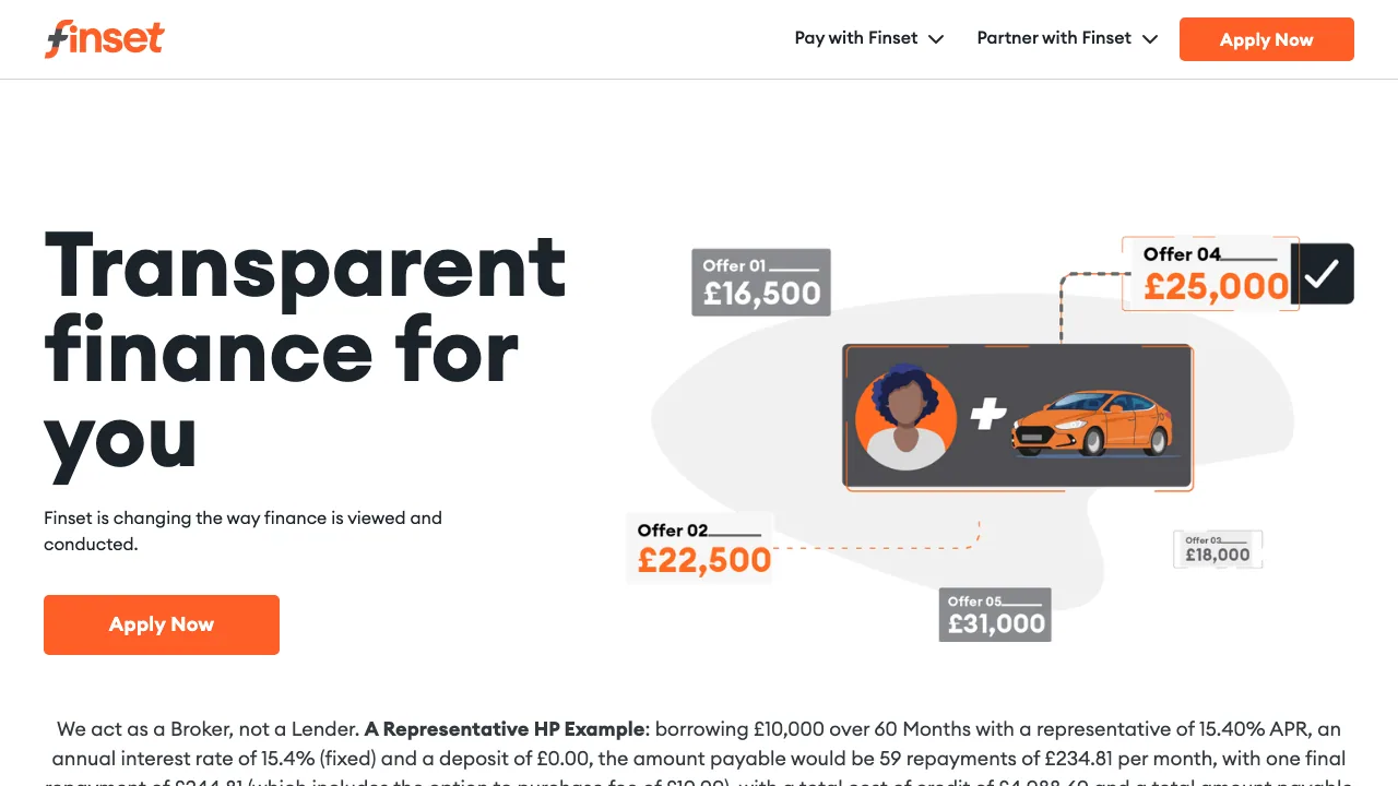 Finset website preview