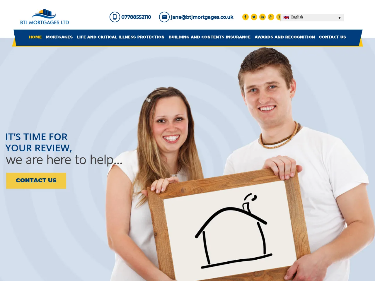 BTJ Mortgages website preview