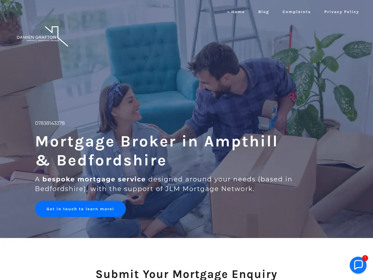 Ampthill Mortgage Broker website preview