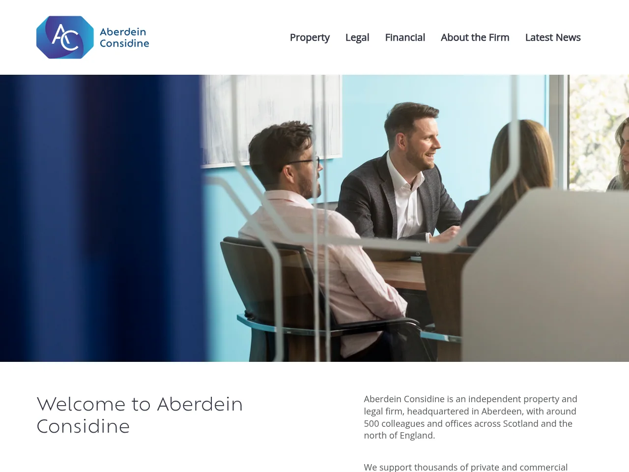 Aberdein Considine website preview