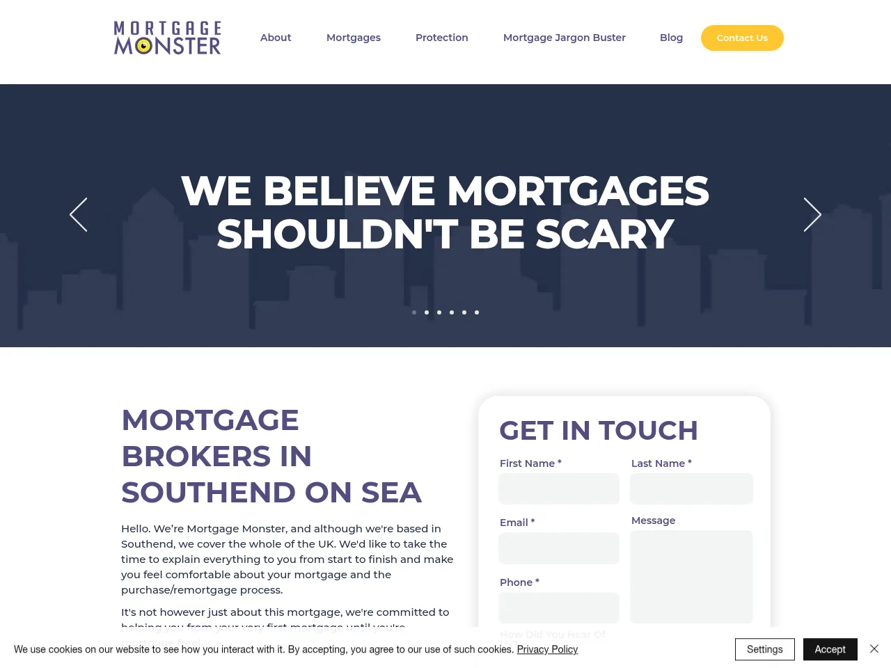 Mortgage Monster website preview
