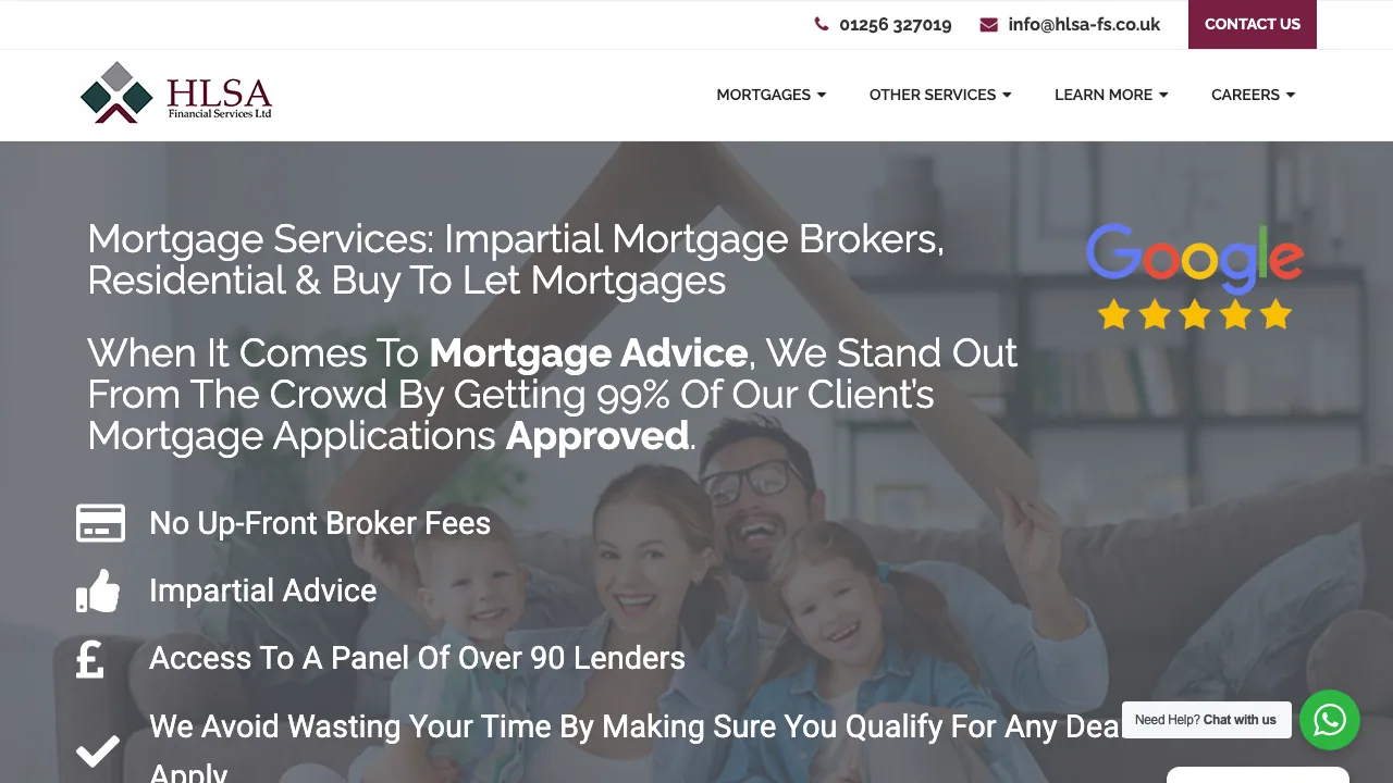 HLSA Financial Services Basingstoke website preview
