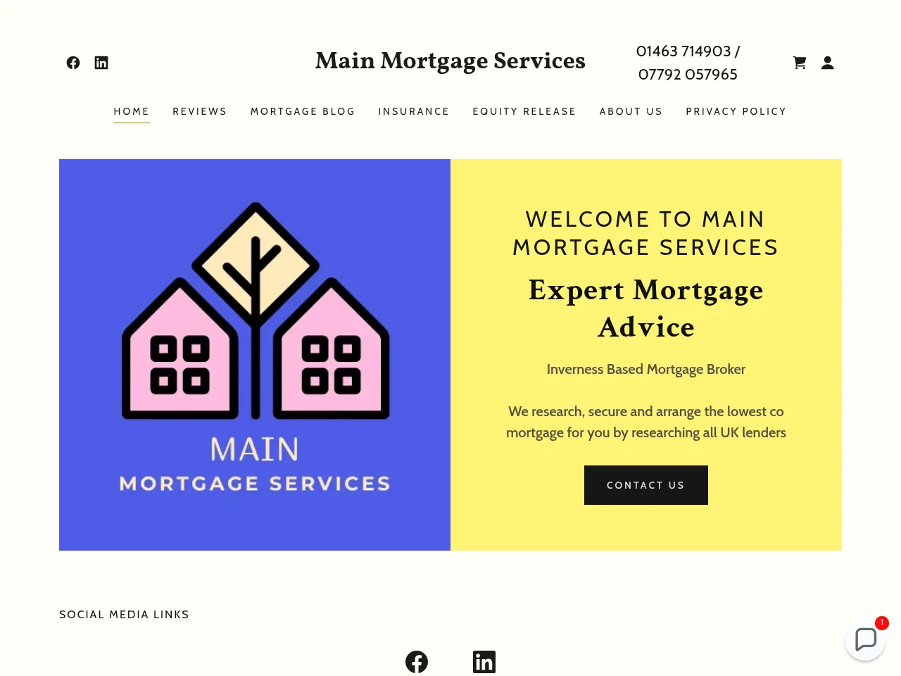 Main Mortgage Services website preview