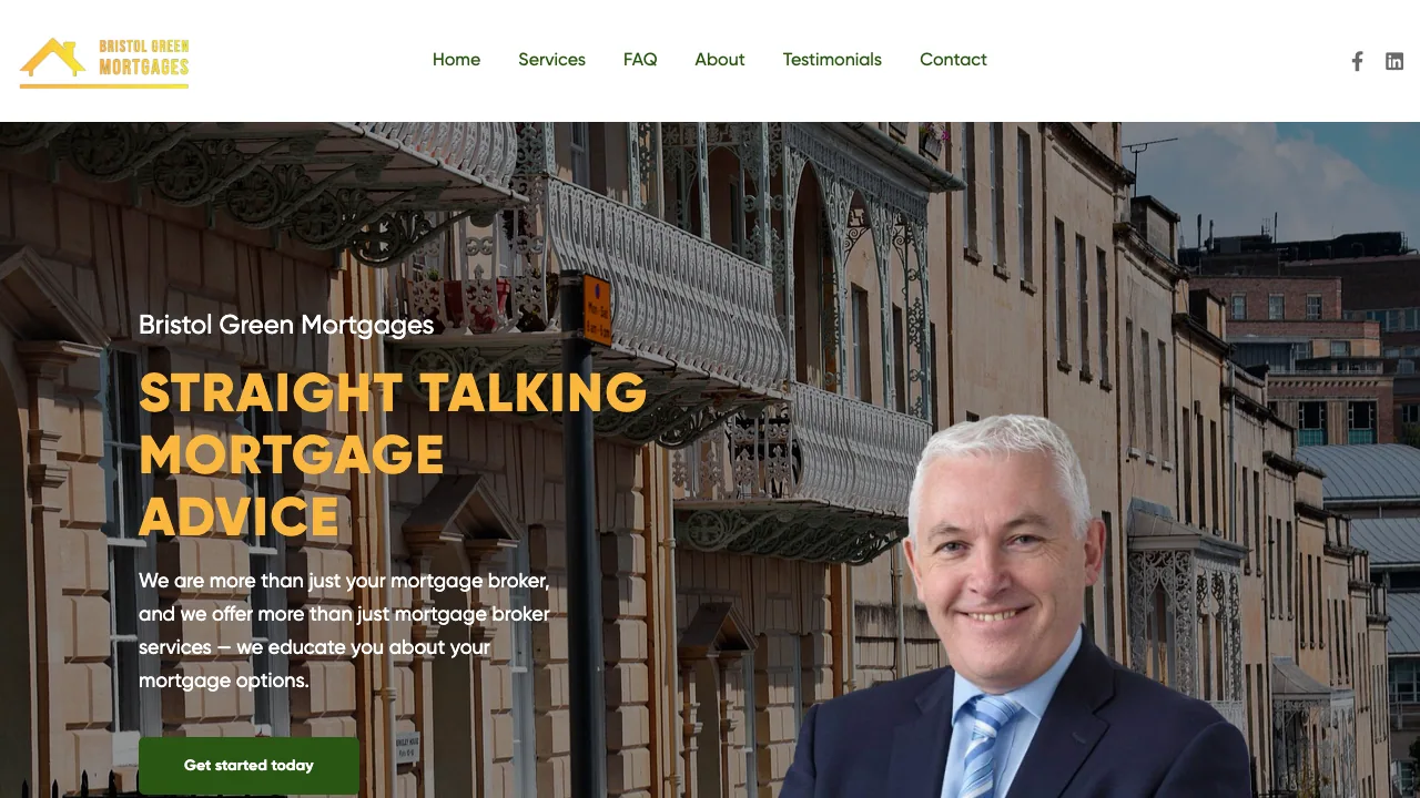 Bristol Green Mortgages website preview