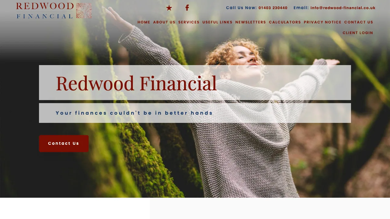 Redwood-Financial website preview