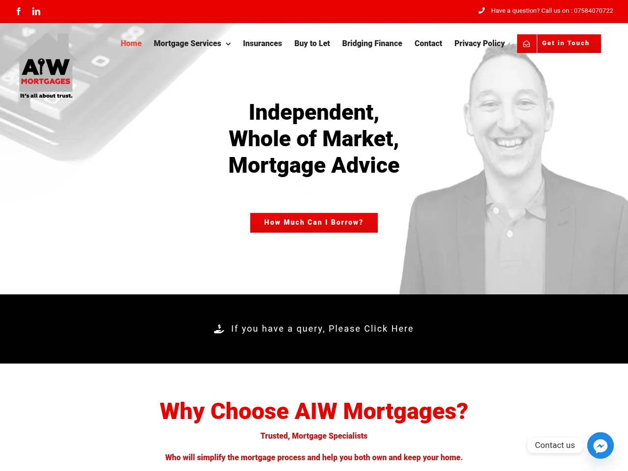 AIW Mortgages website preview