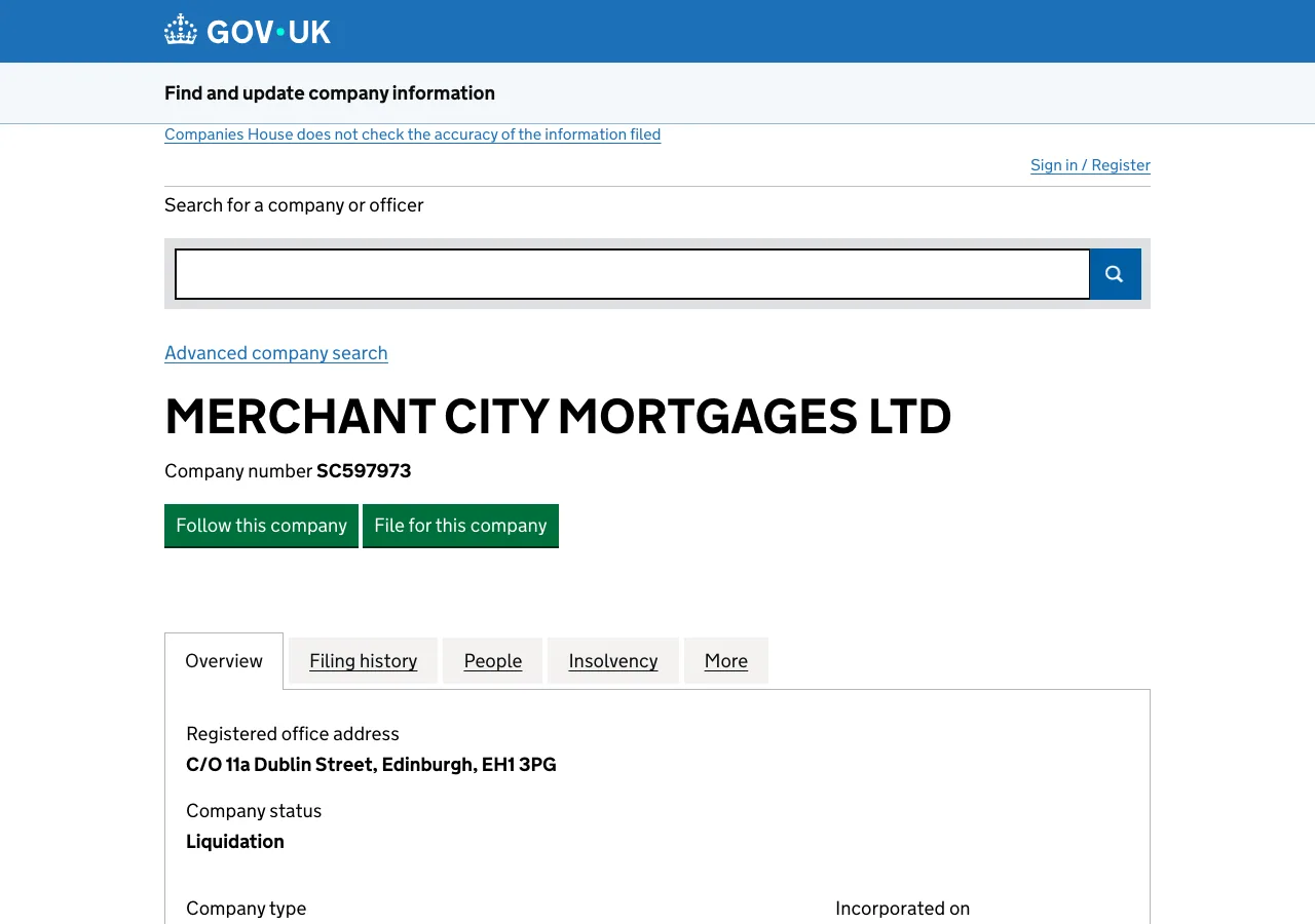 Merchant City Mortgages website preview