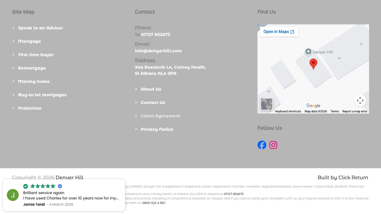 Denyer Hill Ltd website preview