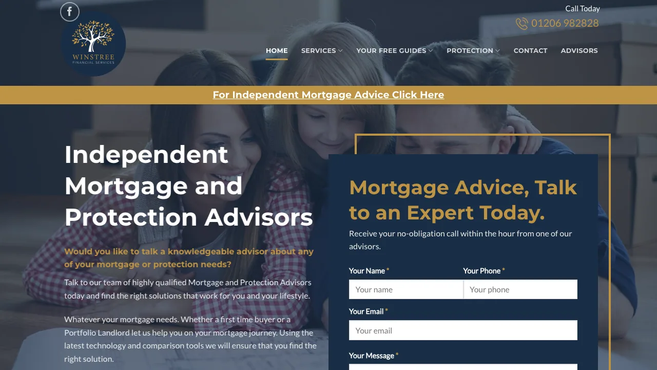 Winstree Financial Services website preview