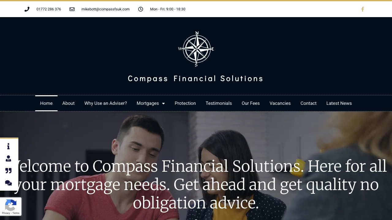 Compass Financial Solutions website preview
