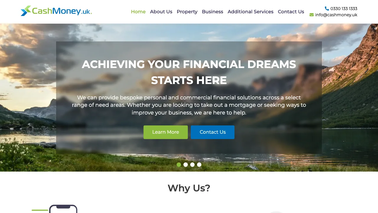 CashMoney UK website preview