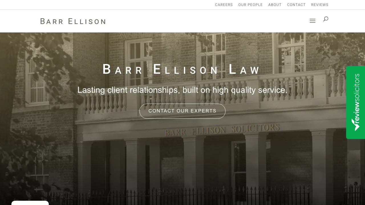 Barr Ellison Law website preview