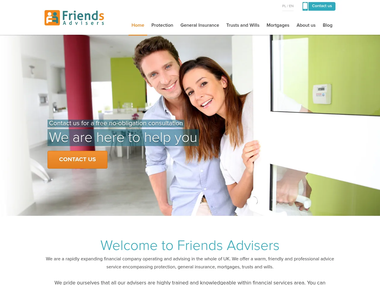 Friends Advisers website preview