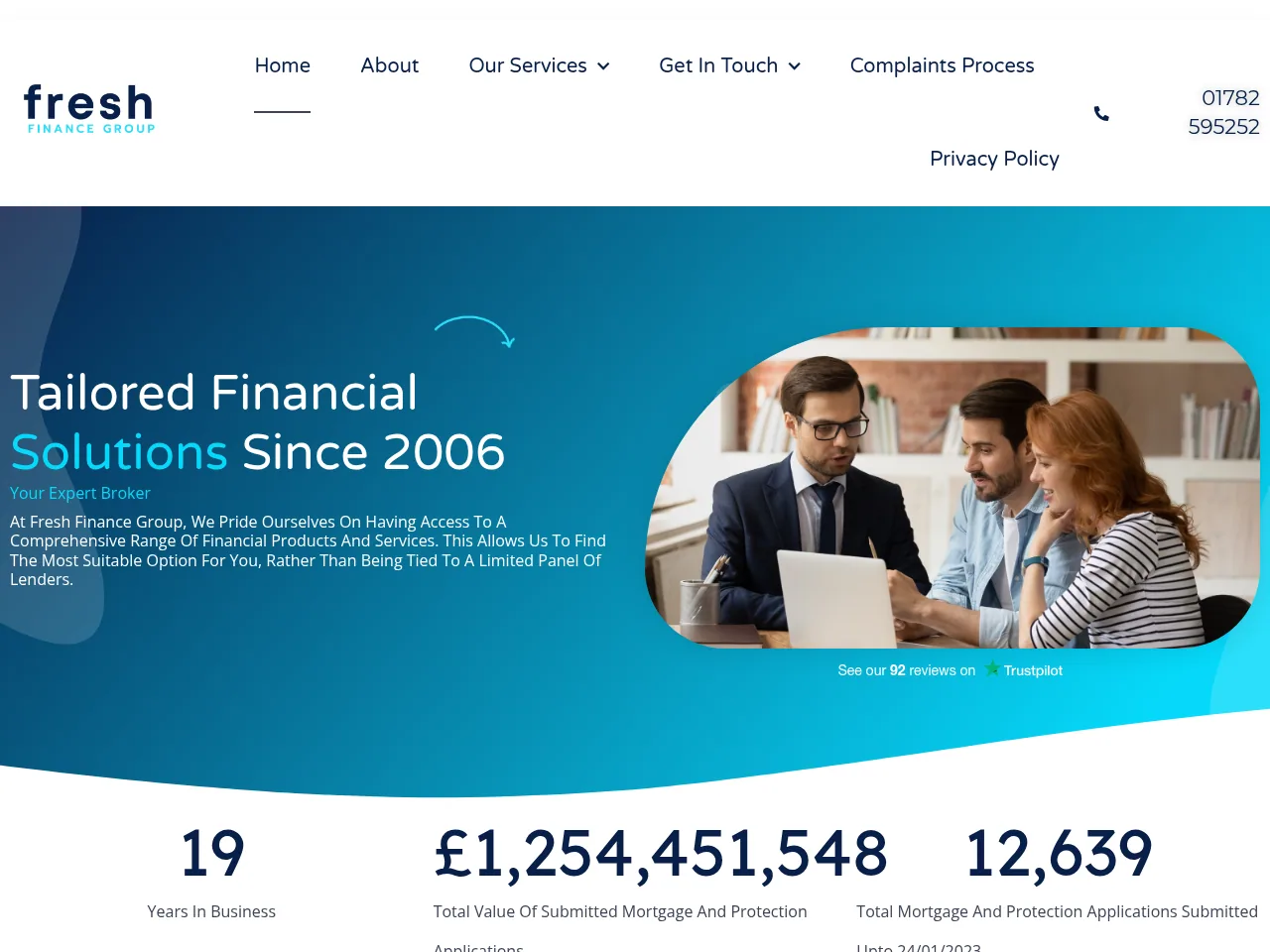 Fresh Finance Group website preview