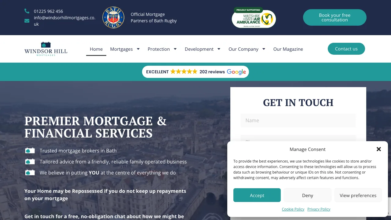Windsor Hill Mortgages website preview