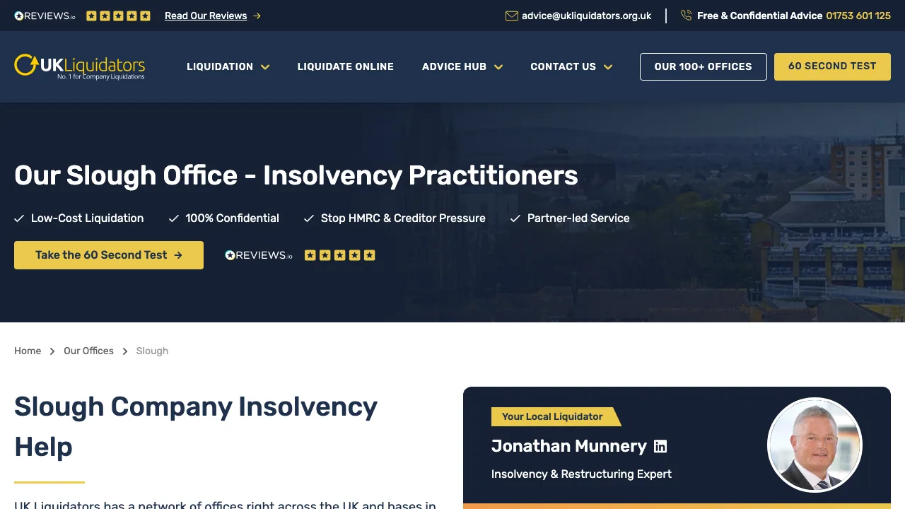 Uk Liquidators Slough website preview