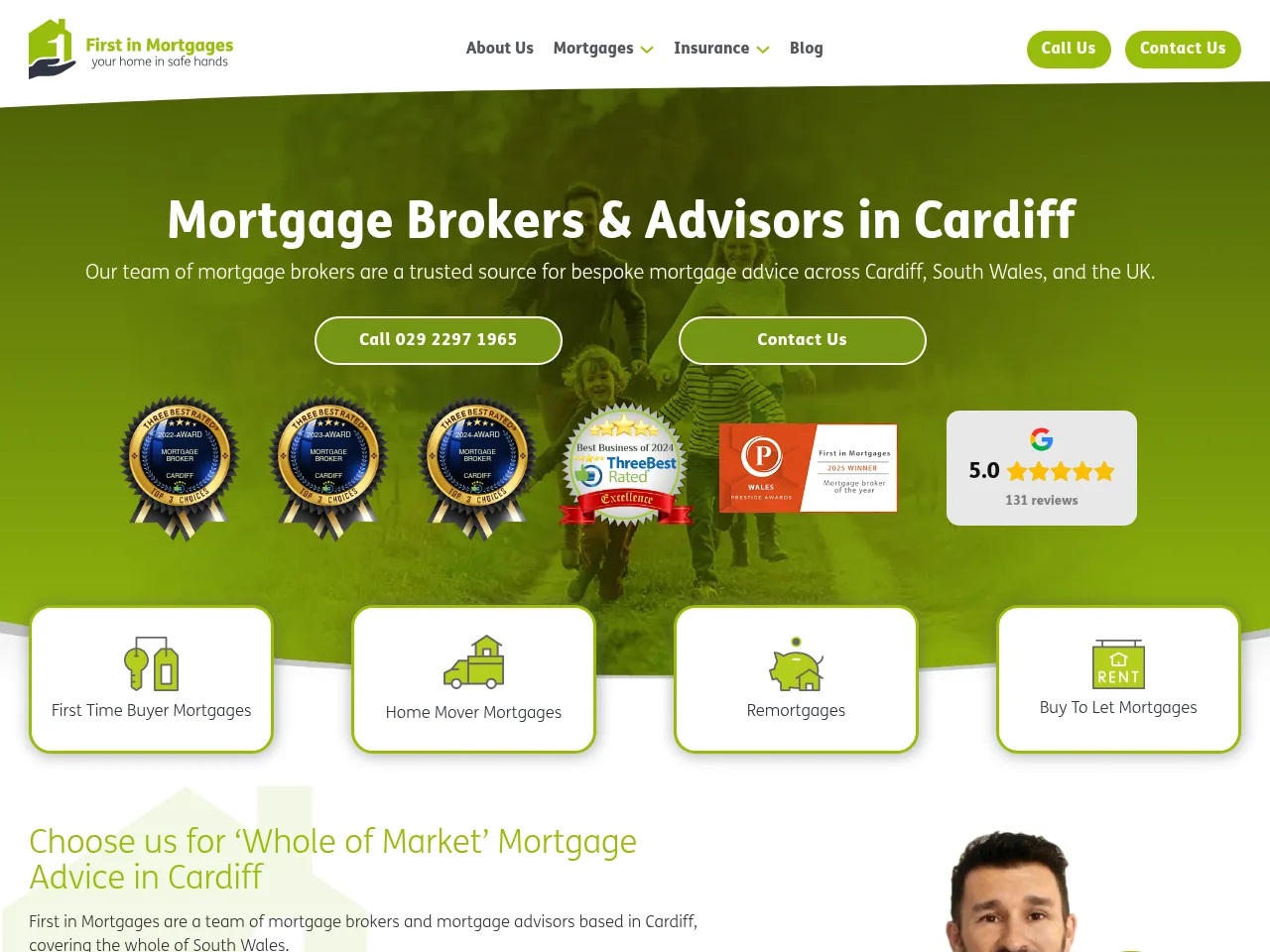 First in Mortgages website preview