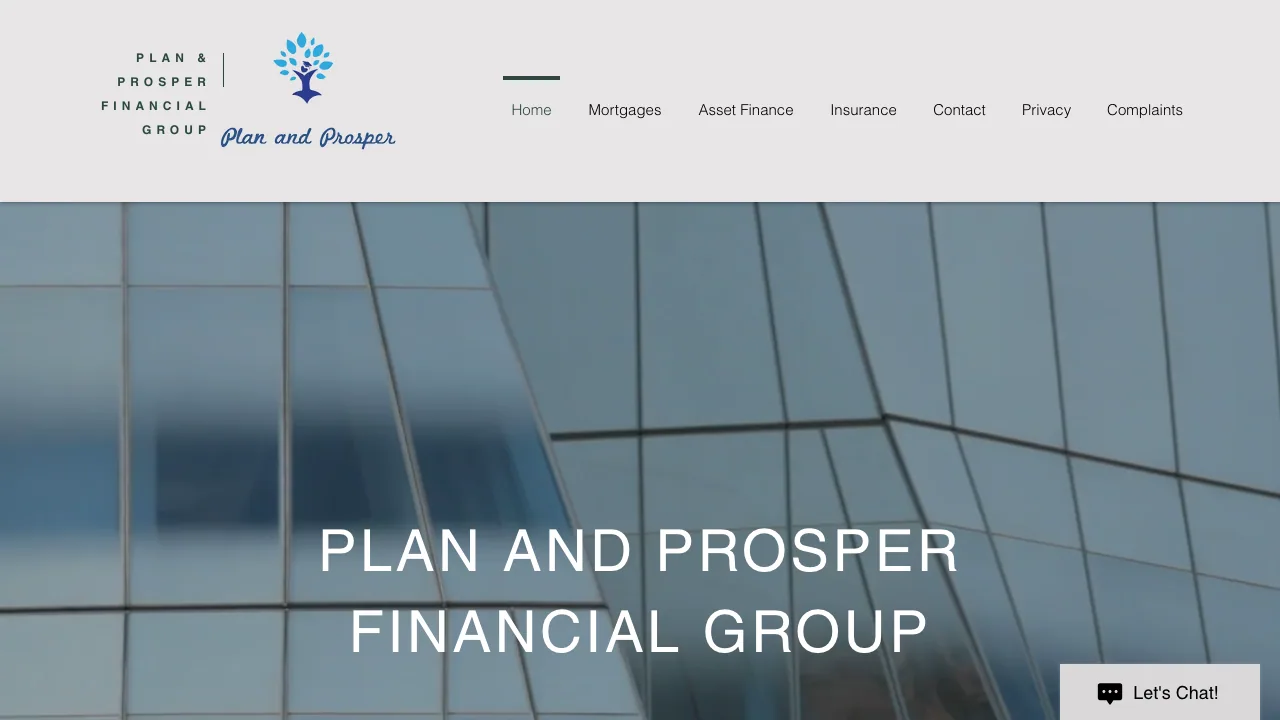 Plan and Prosper website preview