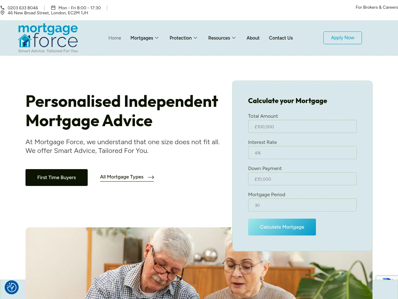 Mortgage Force website preview