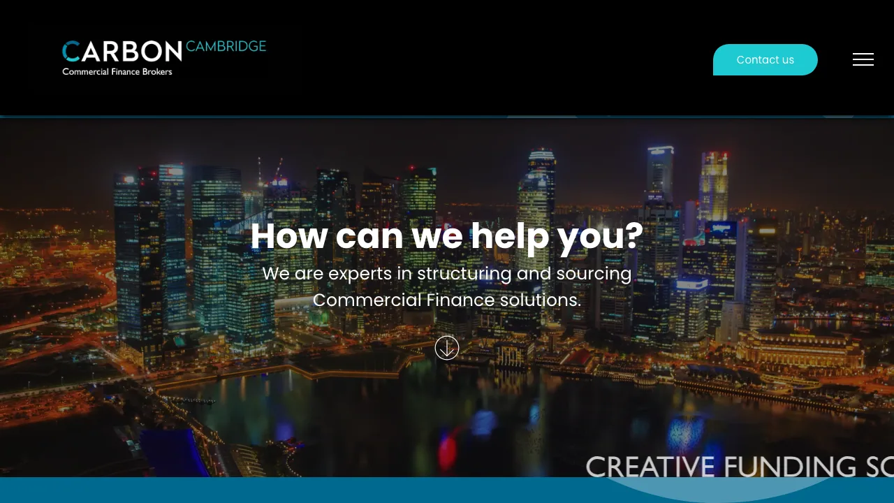 Carbon Cambridge website preview