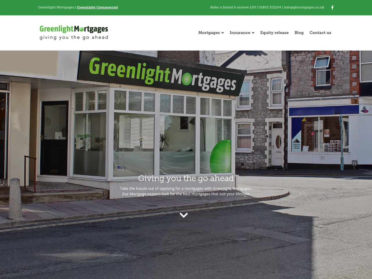 Greenlight Mortgages website preview