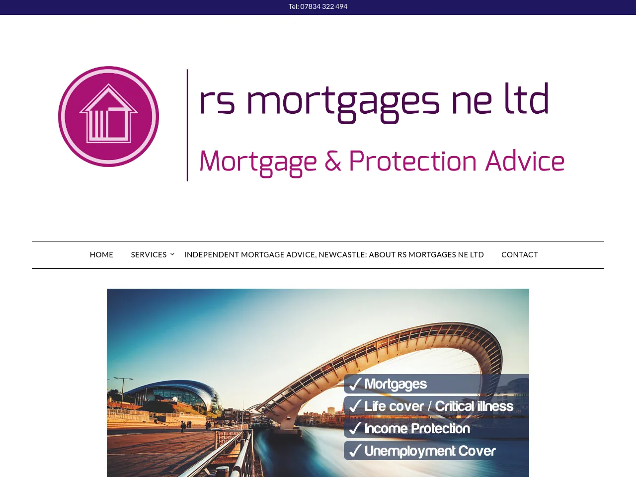 RS Mortgages NE website preview