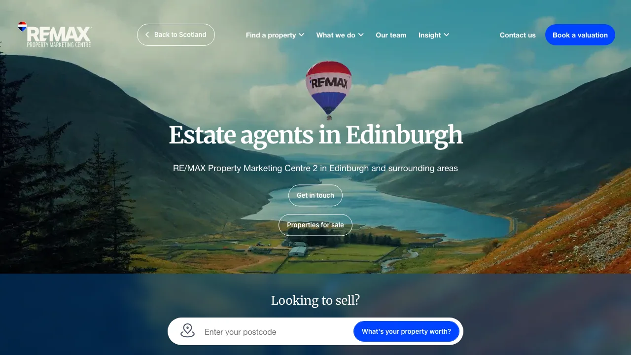 RE/MAX Estates - Edinburgh website preview