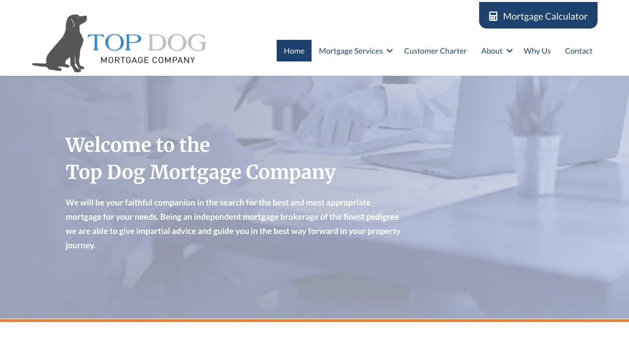 Top Dog Mortgage Company website preview