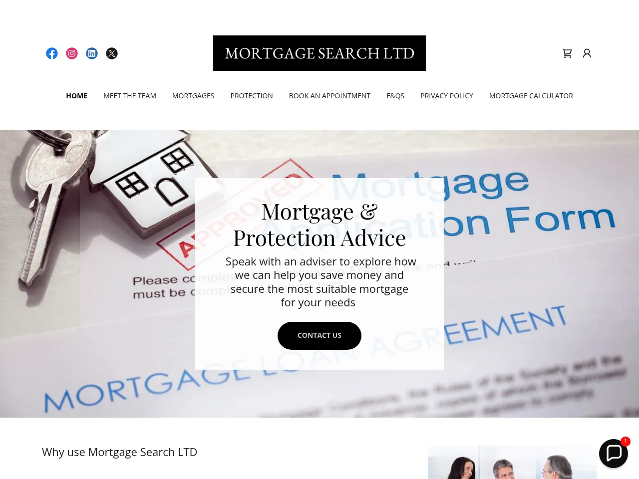 Mortgage Search Ltd website preview
