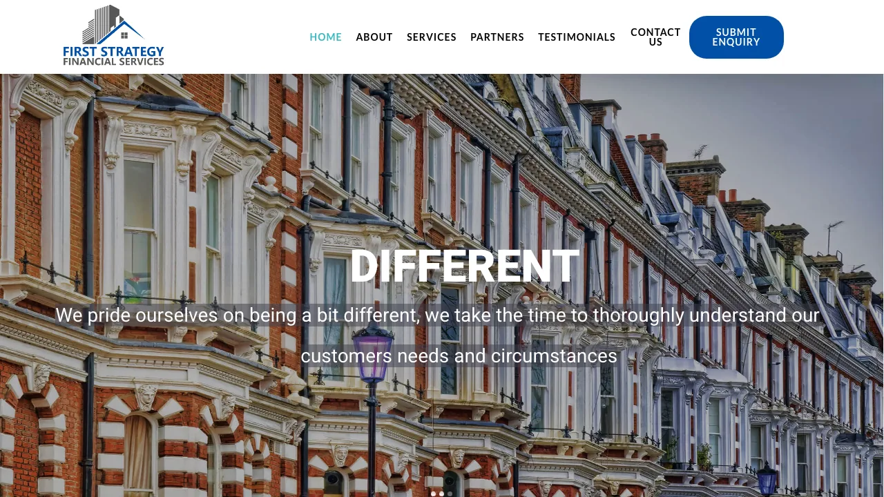 First Strategy Mortgage Services website preview