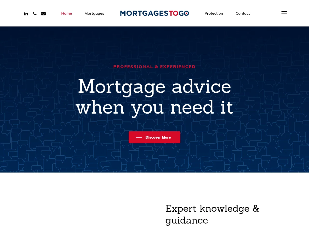 Mortgages To Go website preview